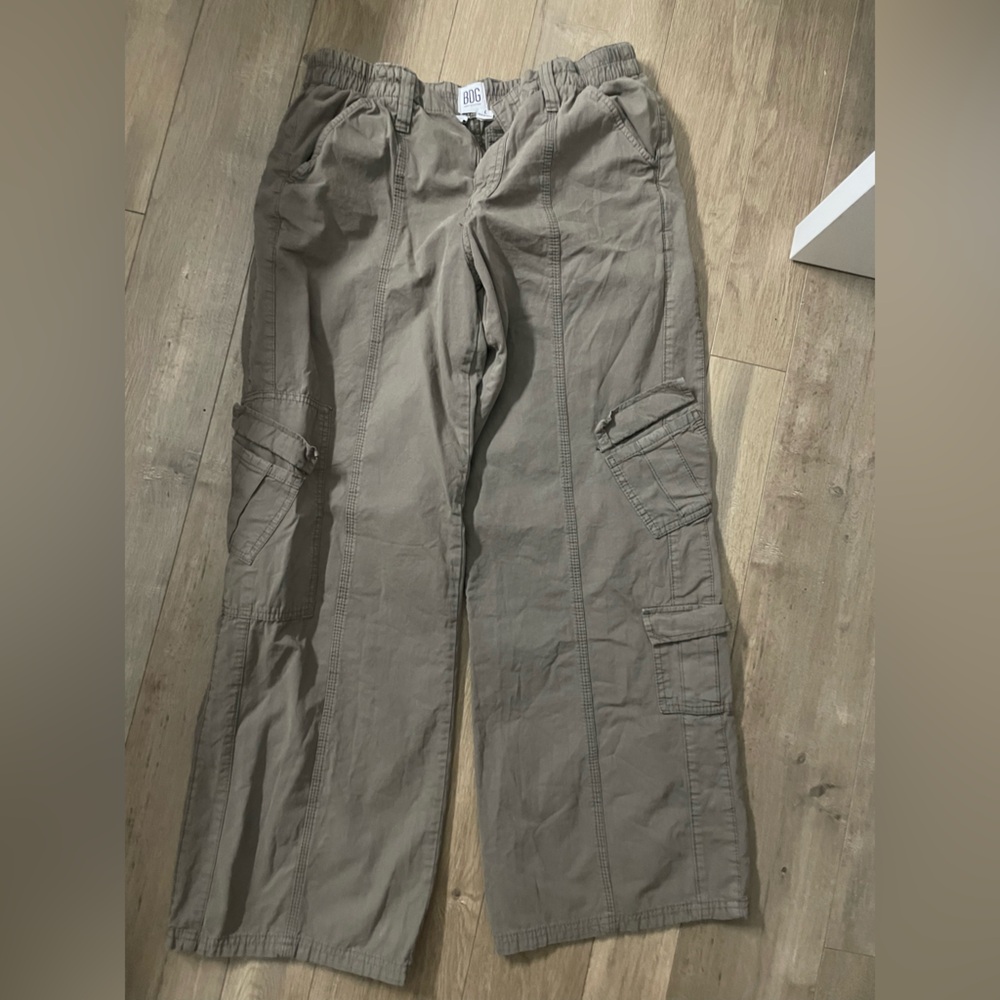 BDG urban outfitters low waist cargo loose pants green army gray